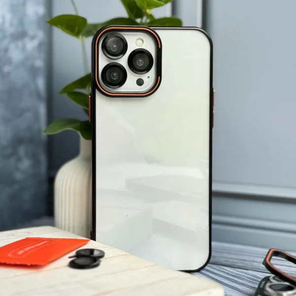 قاب Orange Lens اورجینال استند شو به همراه محافظ لنز برای آیفون